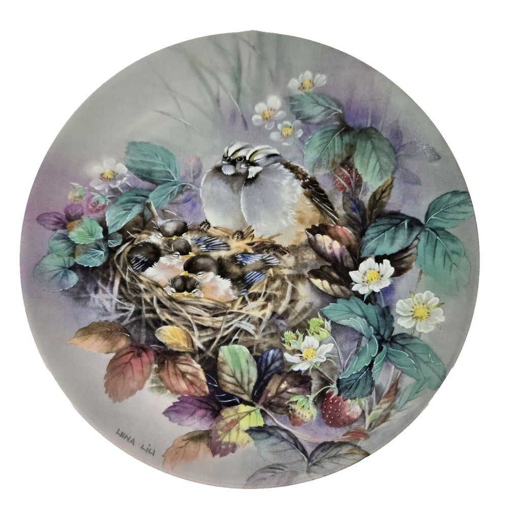 Vintage‎ Lena Liu Tender Lullabye Collection Plate 1990 8.5 Inches